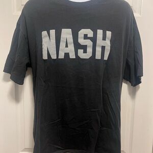 Ash Black and White Graphic Tee